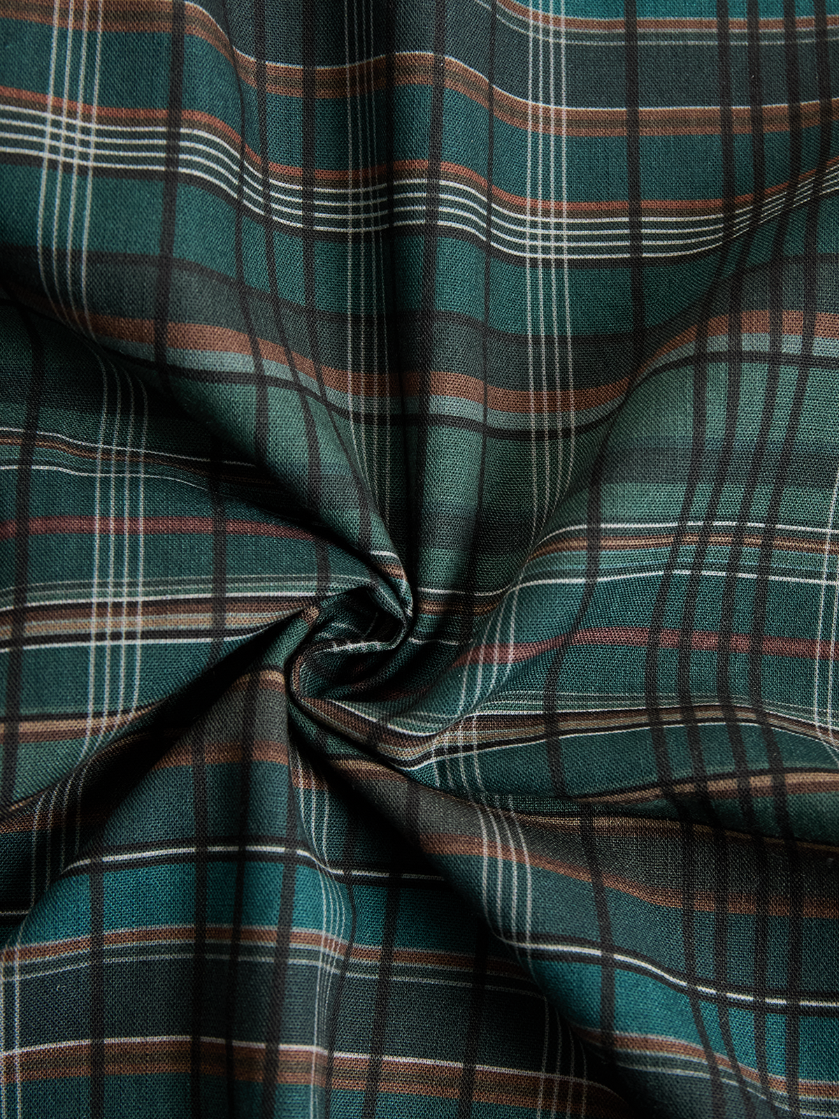 Vestido Maxi de Mujer Tipo Camisa de Cuadros, Cruzado