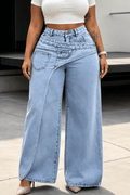 Amalia | Pantalón Vaquero Recto de Cintura Alta