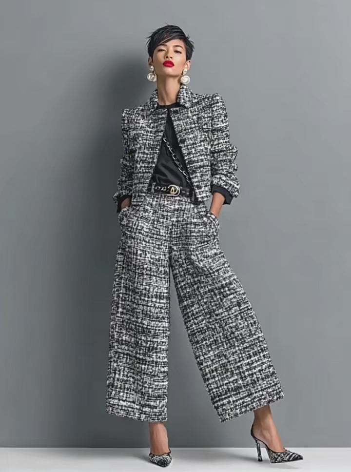 VALENTINA | Conjunto de tweed para los días más fríos