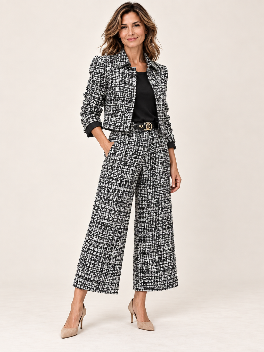 VALENTINA | Conjunto de tweed para los días más fríos