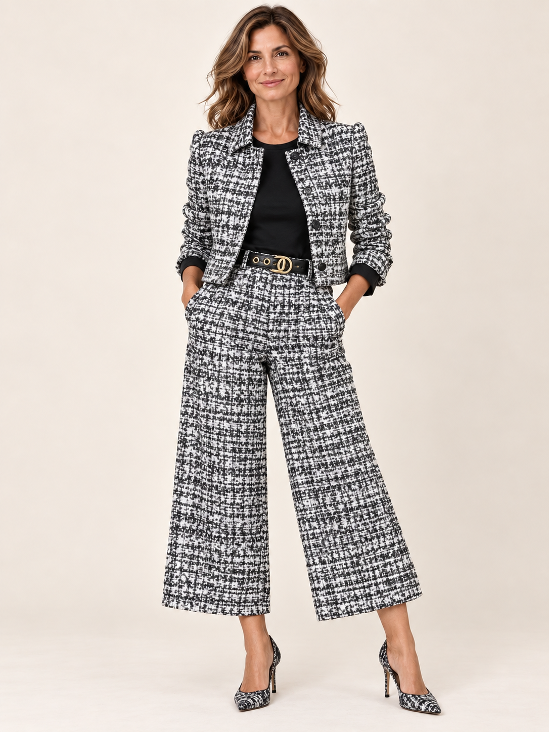 VALENTINA | Conjunto de tweed para los días más fríos
